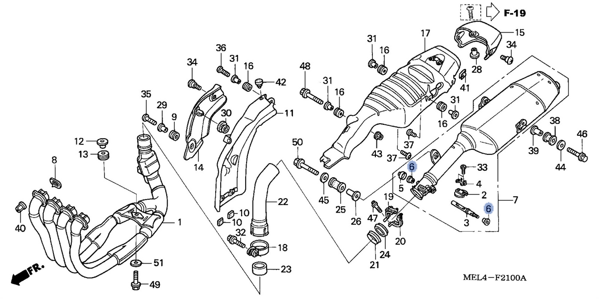 Honda OEM part 18197-MEL-000