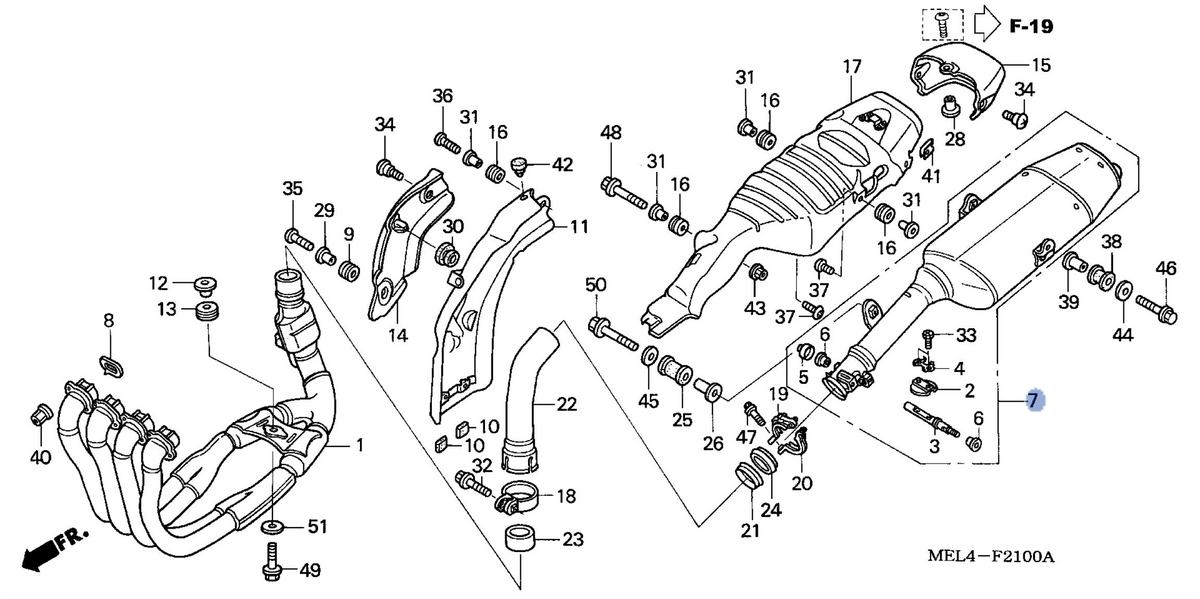 Honda OEM part 18200-MEL-A01