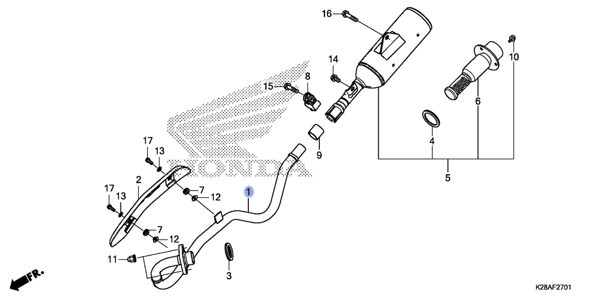 Honda OEM part 18210-K28-A60