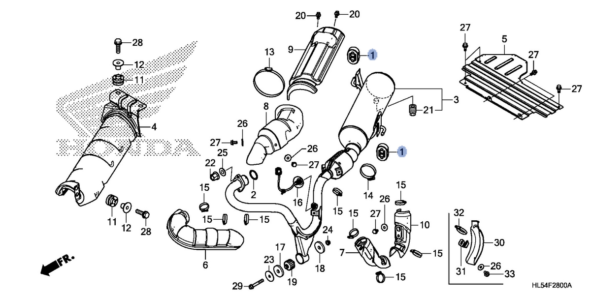 Honda OEM part 18215-SA0-000