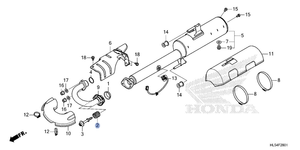 Honda OEM part 18230-SA0-930