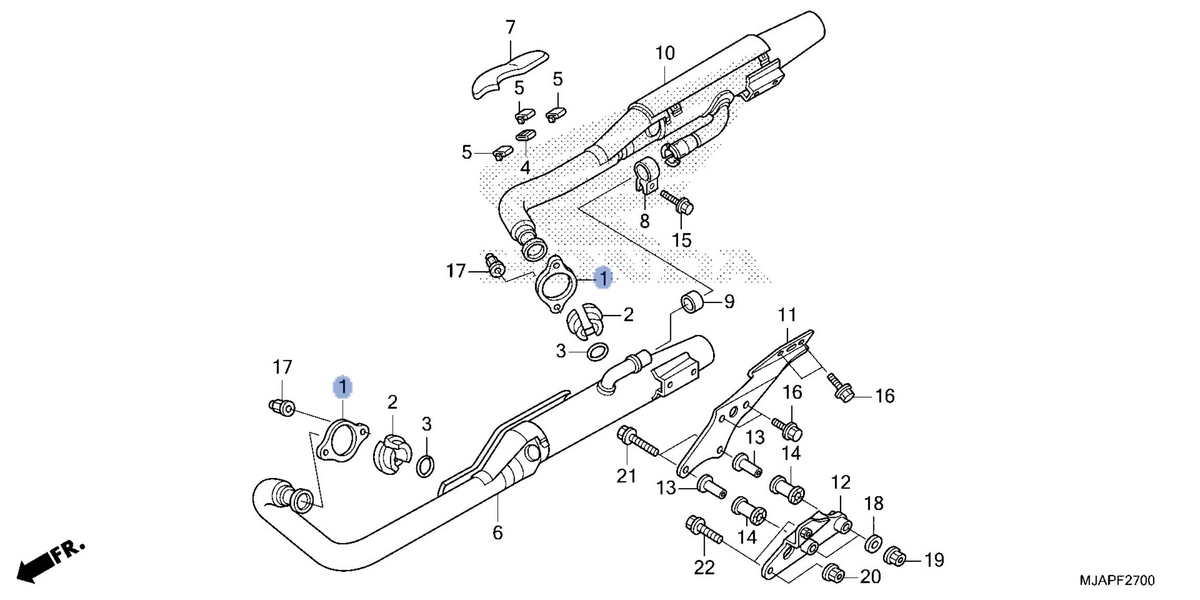 Honda OEM part 18231-MJA-AT1