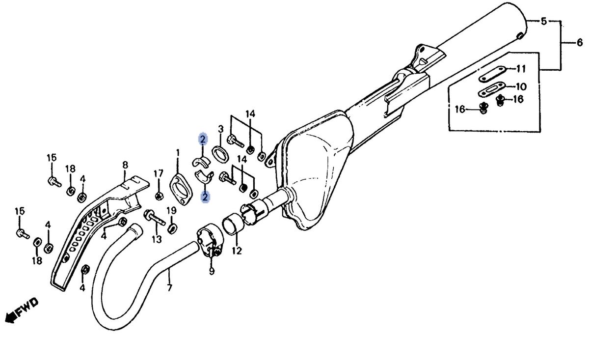 Honda OEM part 18233-437-000