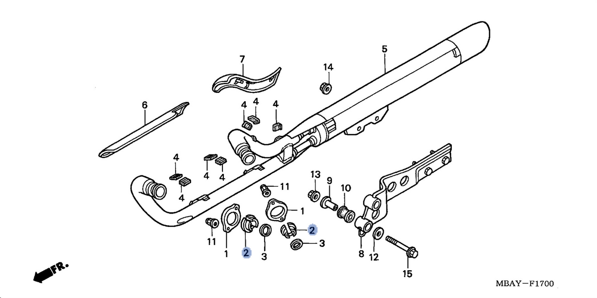 Honda OEM part 18233-MBA-000