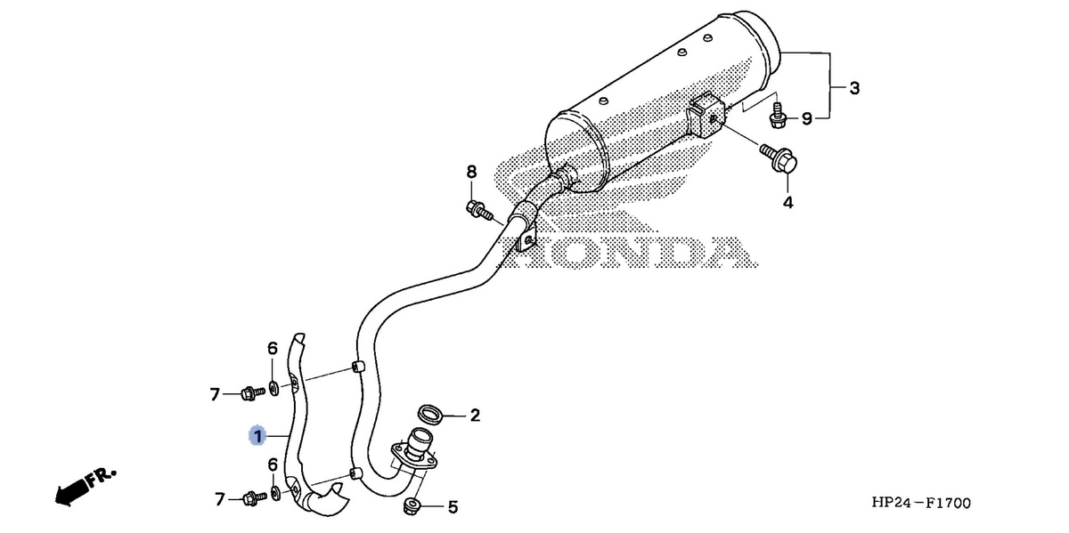 Honda OEM part 18240-HP2-670