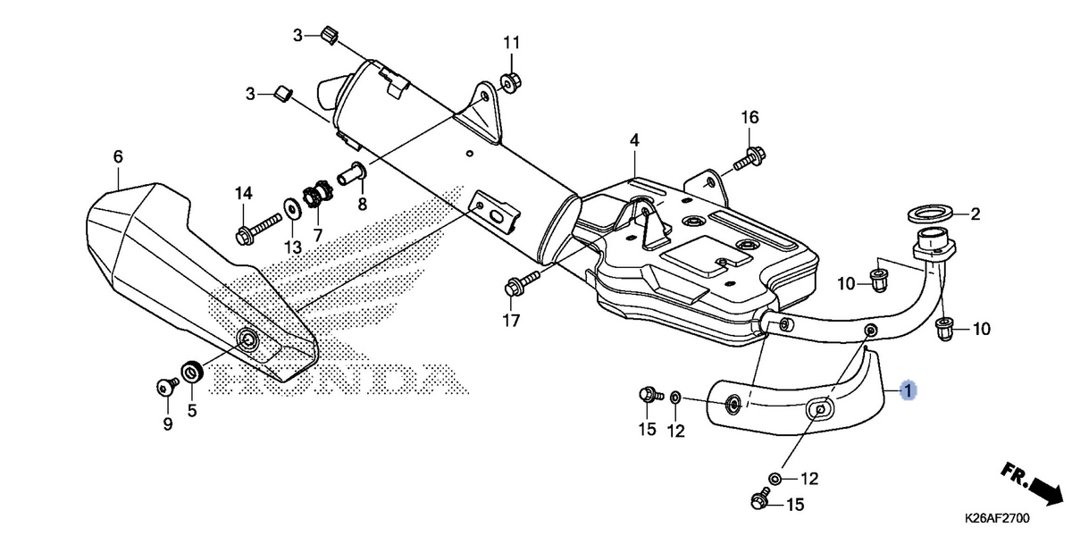 Honda OEM part 18240-K26-306