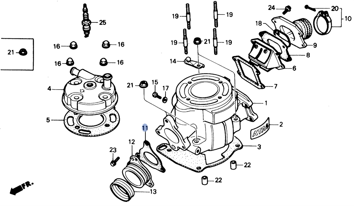 Honda OEM part 18291-GS2-621