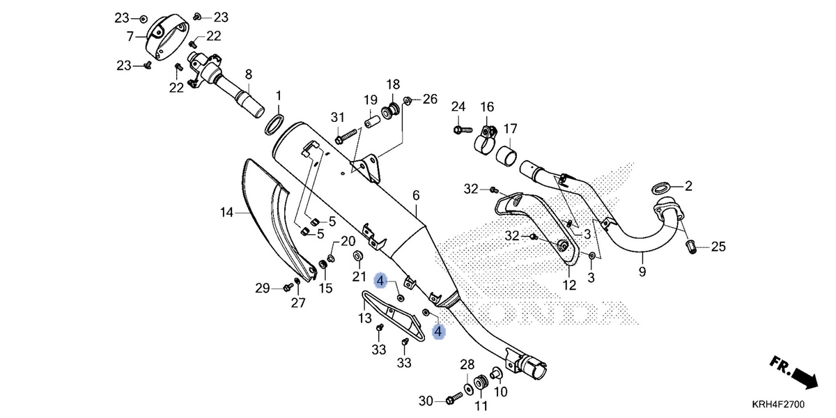 Honda OEM part 18292-KPE-900