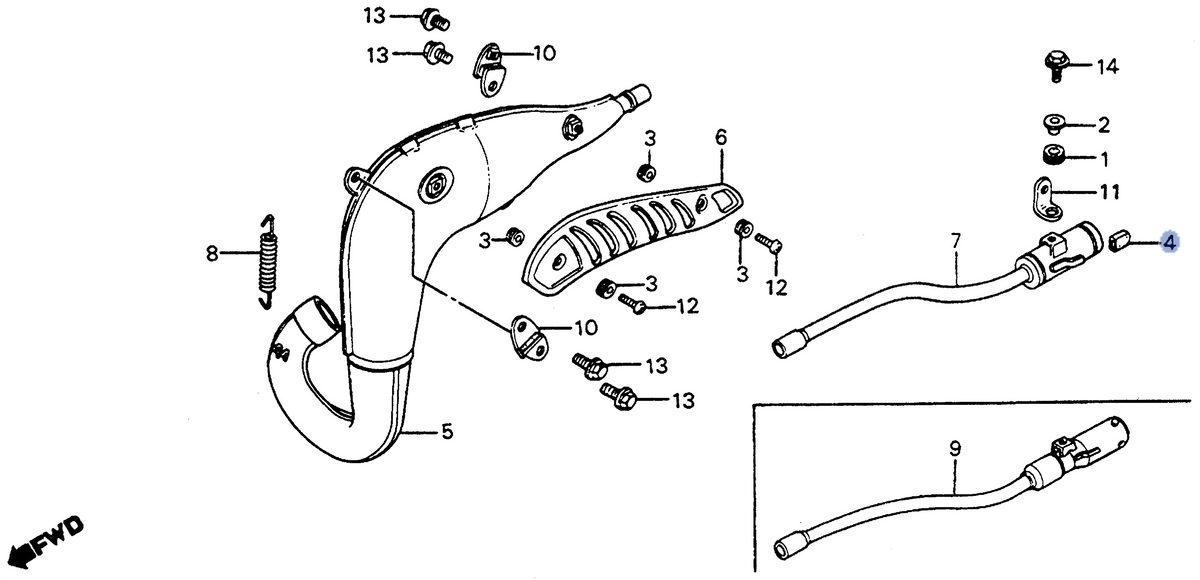 Honda OEM part 18293-GE8-000