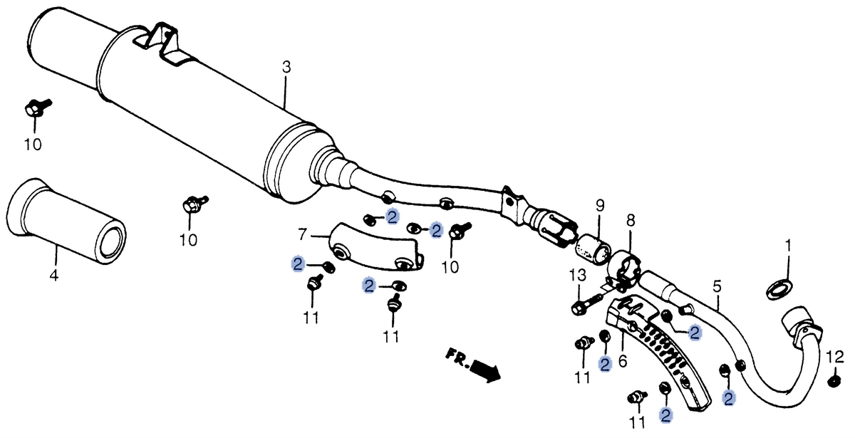 Honda OEM part 18293-MCA-780