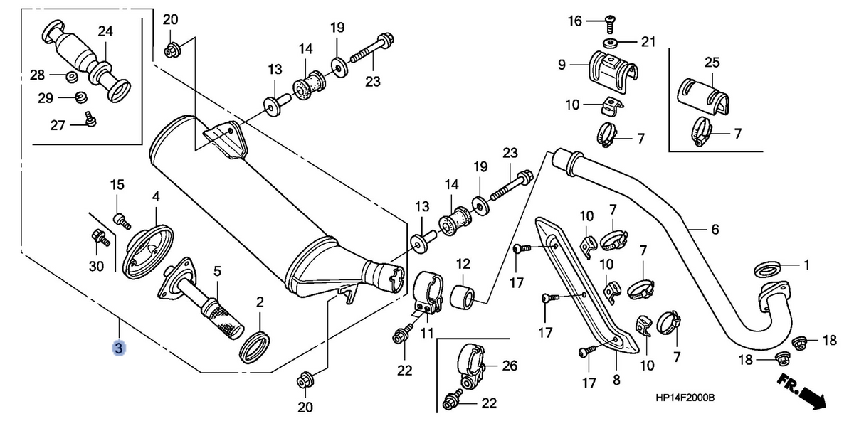 Honda OEM part 18300-HP1-A00