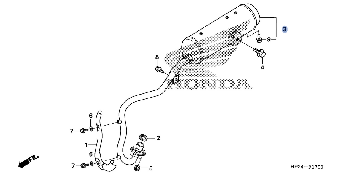 Honda OEM part 18300-HP2-670