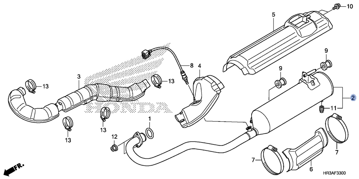 Honda OEM part 18300-HR3-A20