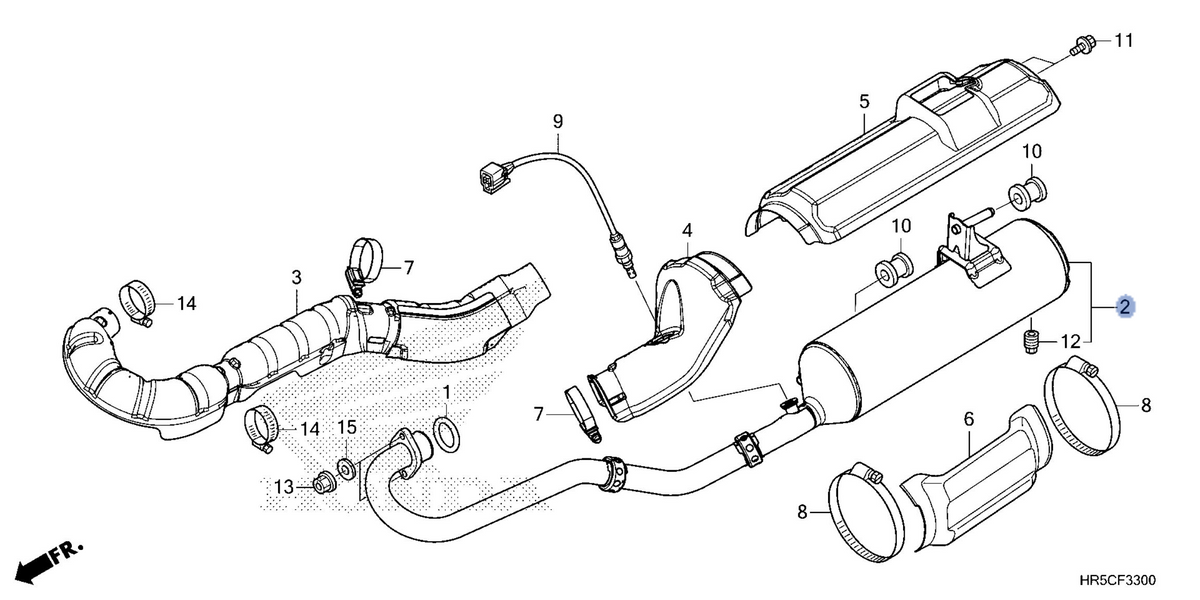Honda OEM part 18300-HR5-A20