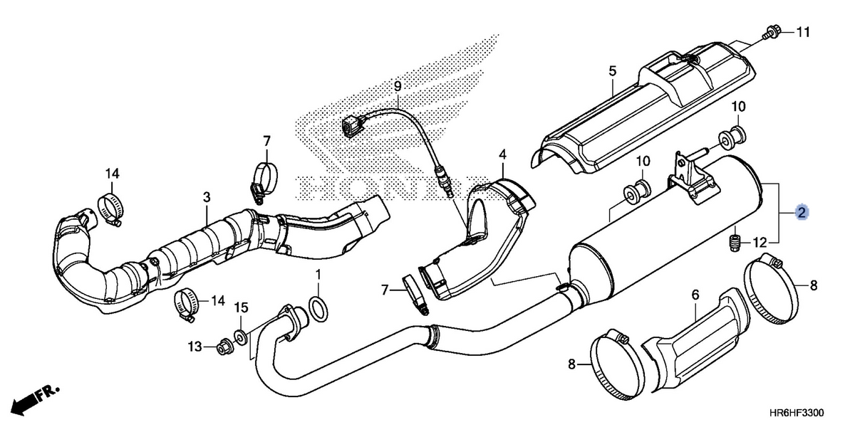 Honda OEM part 18300-HR6-A60
