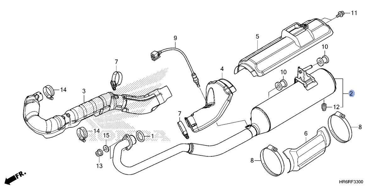 Honda OEM part 18300-HR6-MP0
