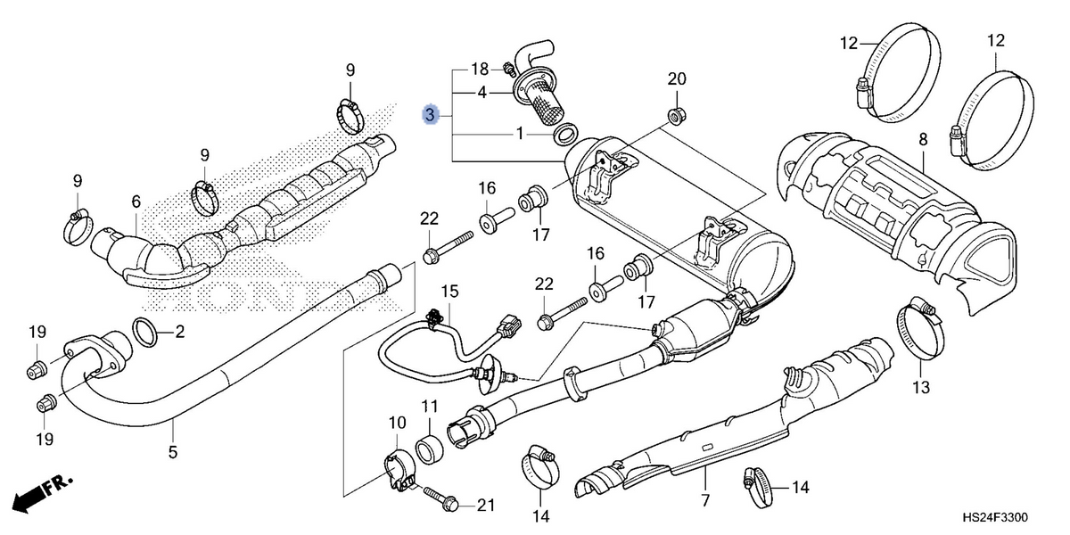 Honda OEM part 18300-HS2-A50