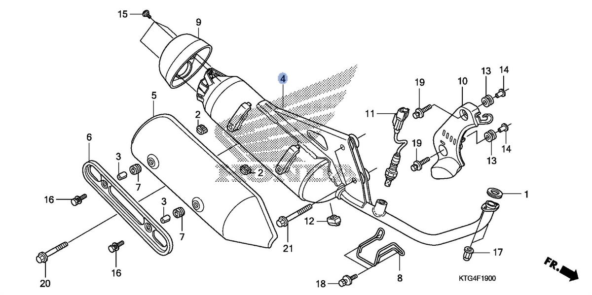 Honda OEM part 18300-KTG-305
