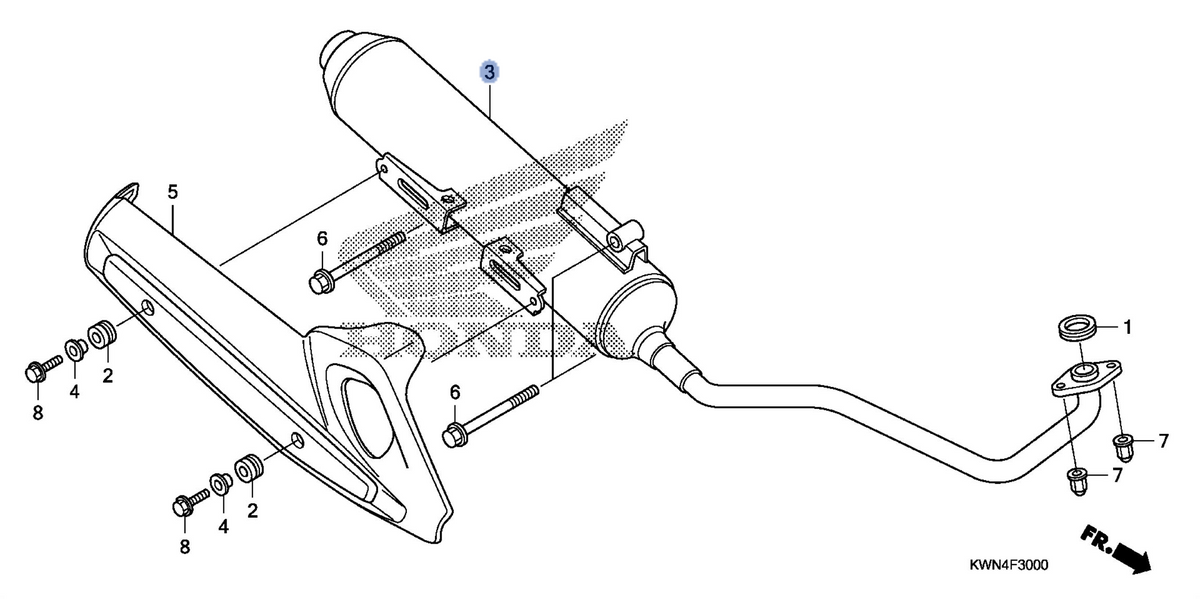 Honda OEM part 18300-KWN-305