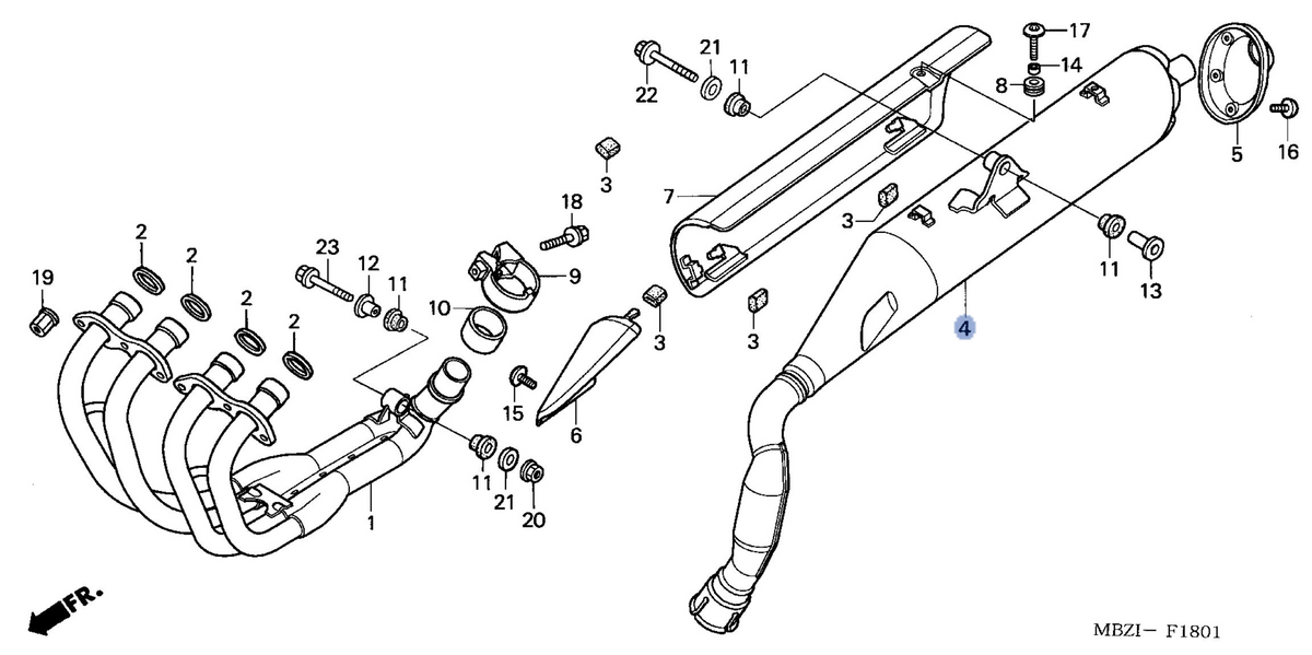 Honda OEM part 18300-MBZ-L20