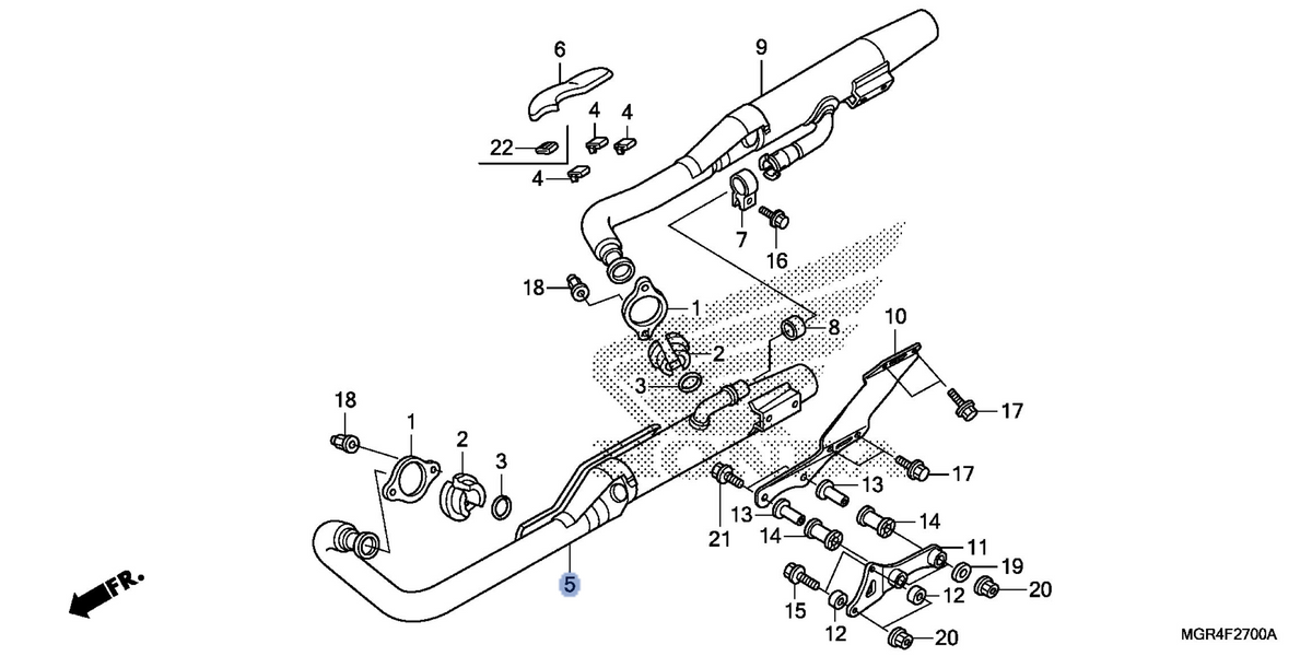 Honda OEM part 18300-MGR-672