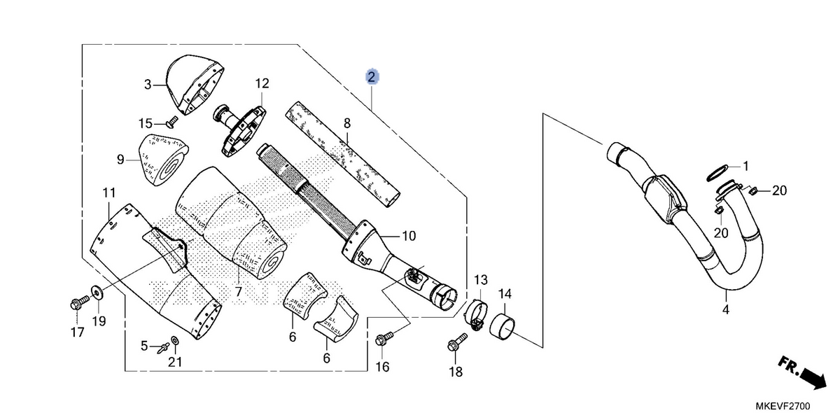 Honda OEM part 18300-MKE-B50