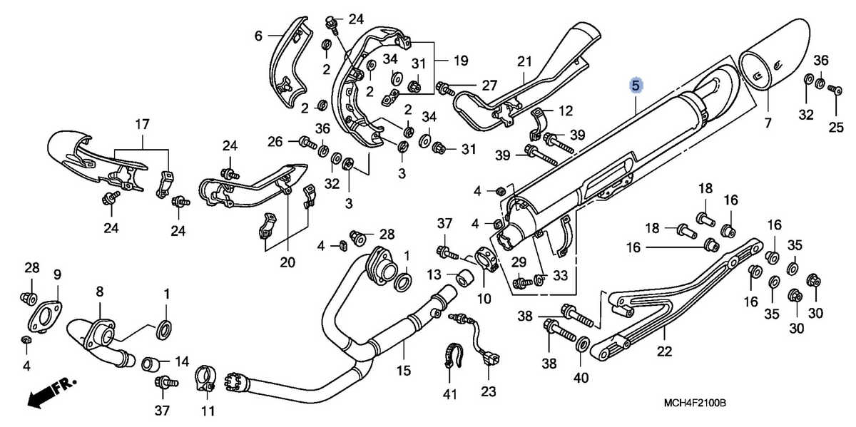Honda OEM part 18305-MCH-A00