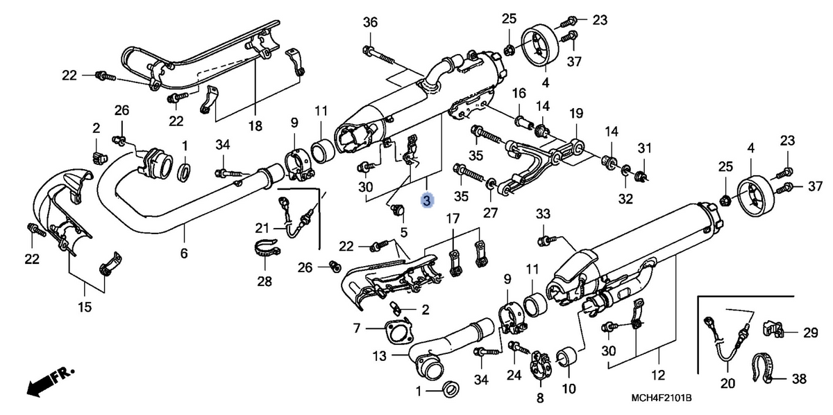 Honda OEM part 18305-MCV-K30