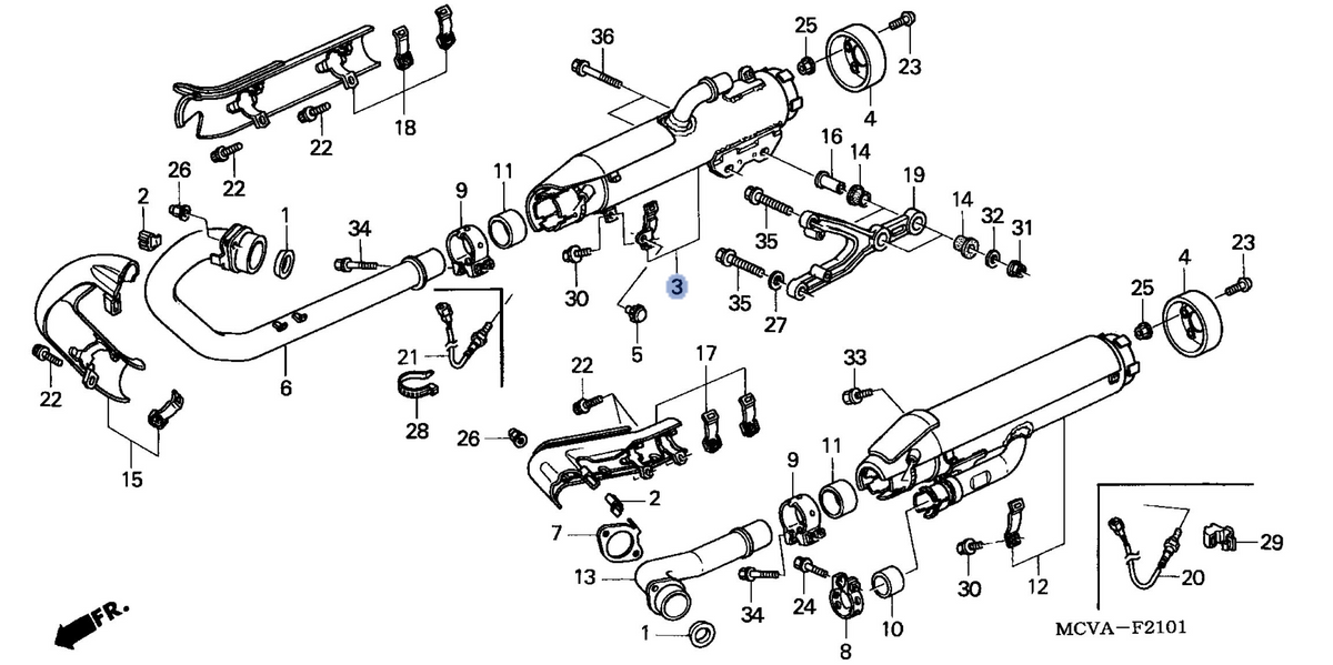 Honda OEM part 18305-MCV-N41