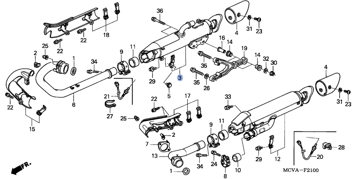 Honda OEM part 18305-MCV-R11