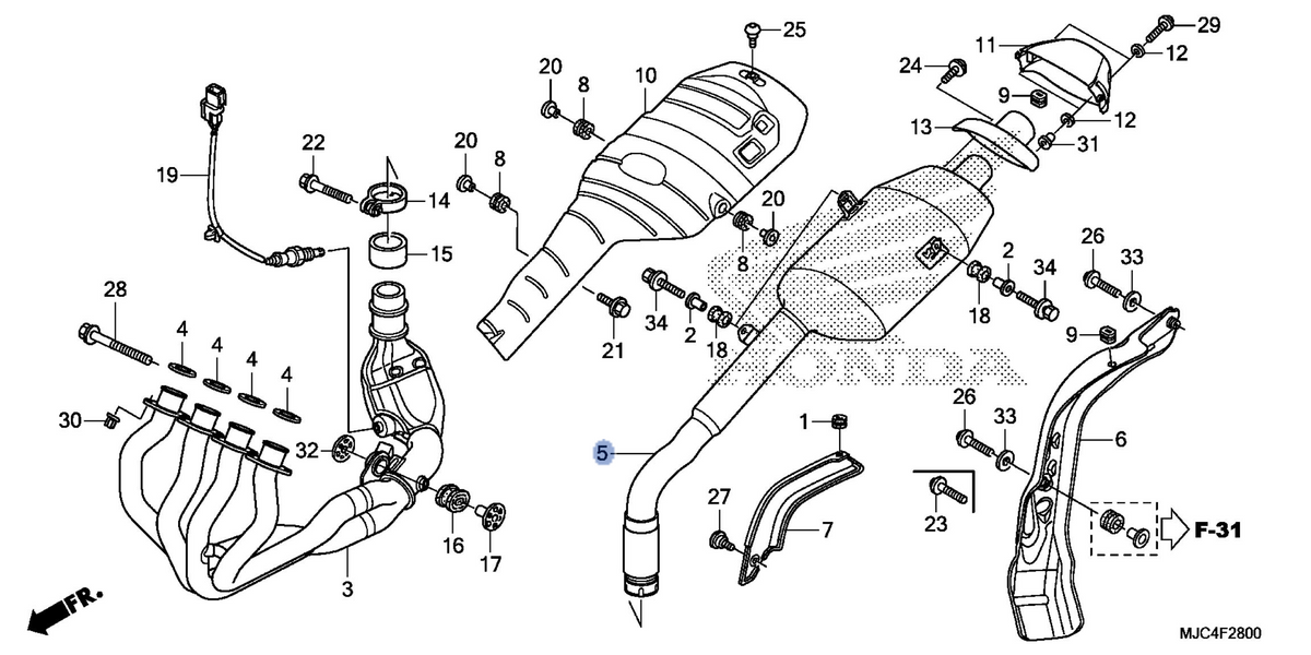 Honda OEM part 18305-MJC-305
