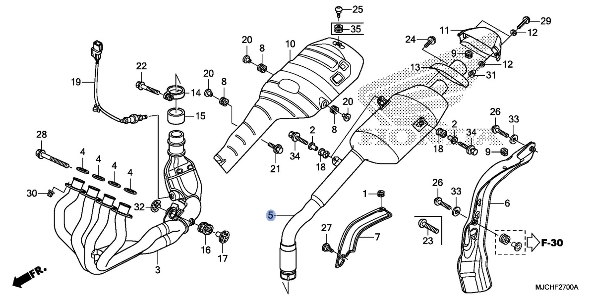 Honda OEM part 18305-MJC-N30