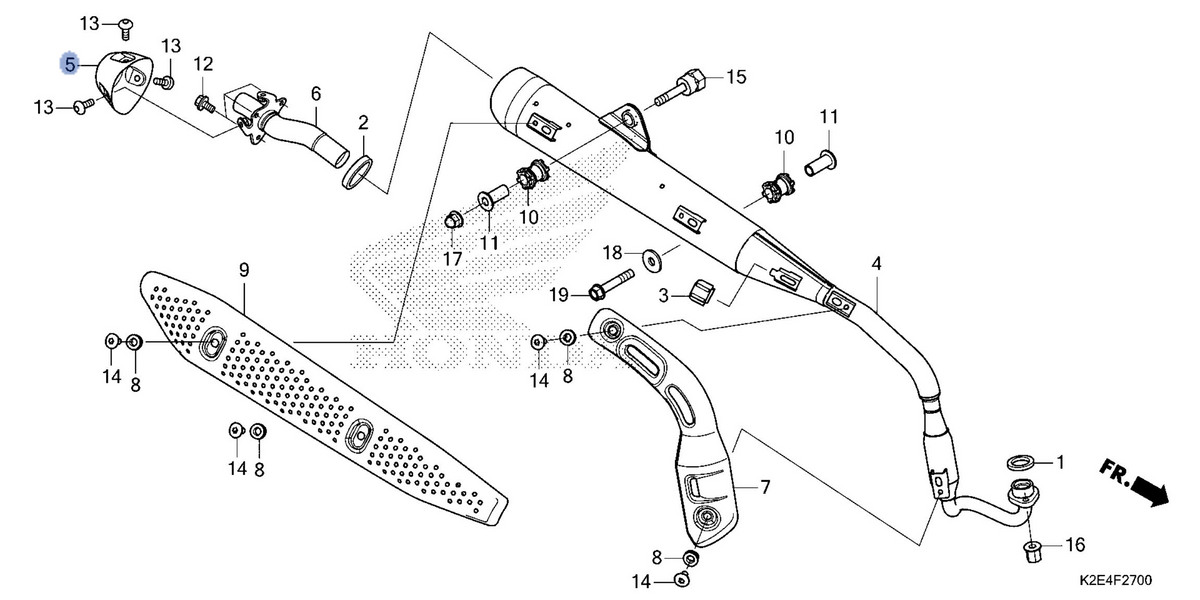 Honda OEM part 18306-K2E-A00