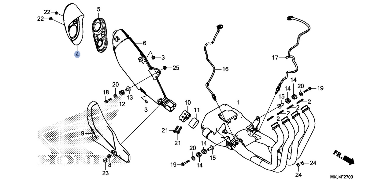 Honda OEM part 18306-MKJ-D01