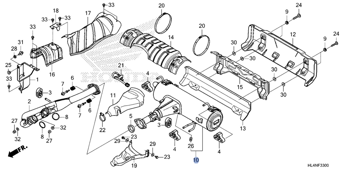 Honda OEM part 18310-HL4-BA0