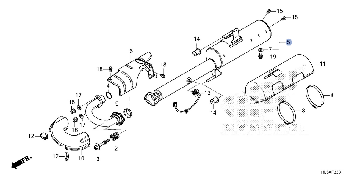 Honda OEM part 18310-HL5-K40