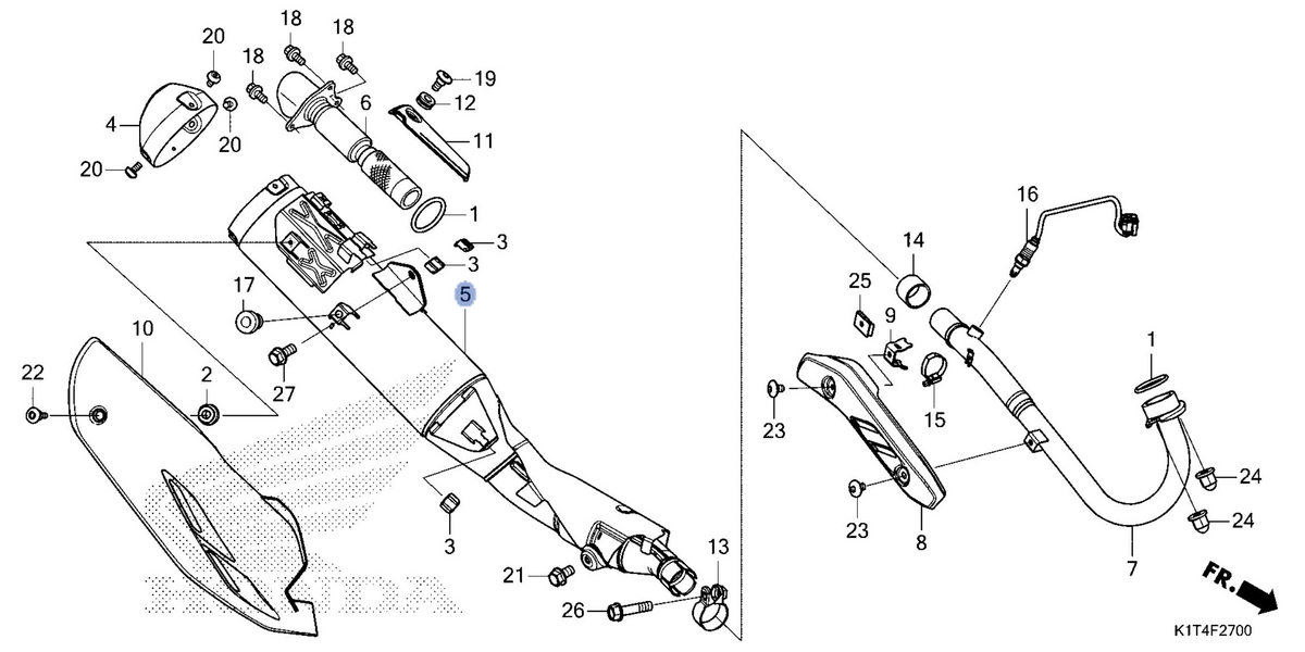 Honda OEM part 18310-K1T-A10