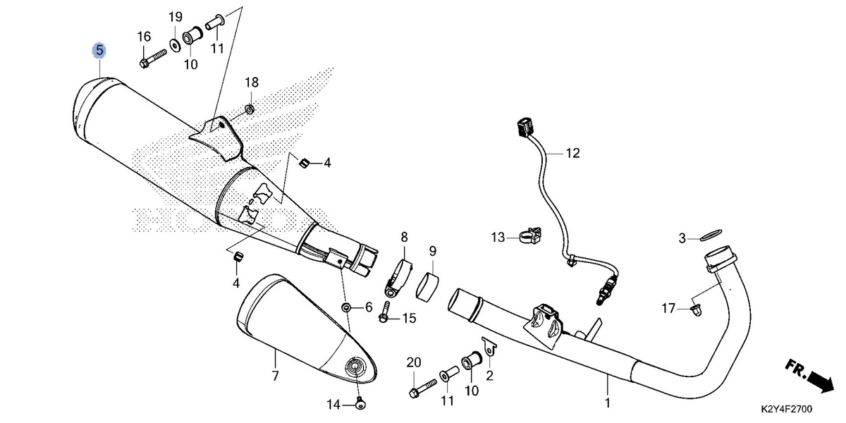 Honda OEM part 18310-K87-A00