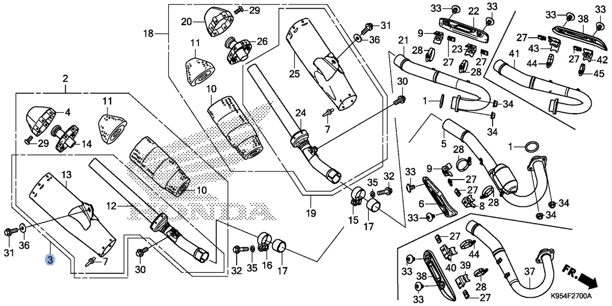 Honda OEM part 18310-K95-A20