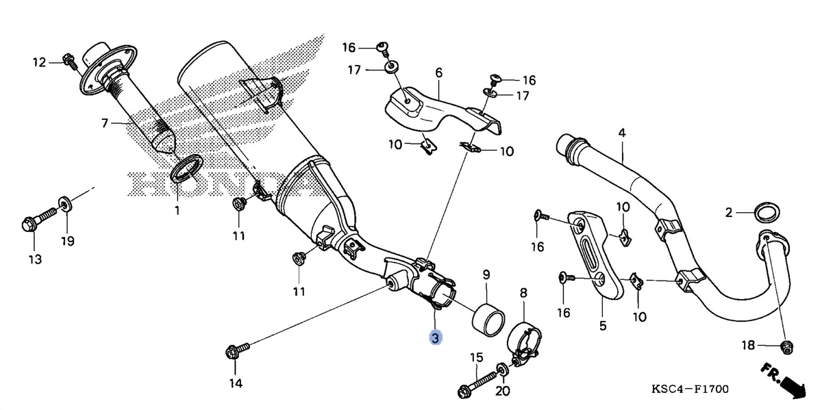 Honda OEM part 18310-KSC-305