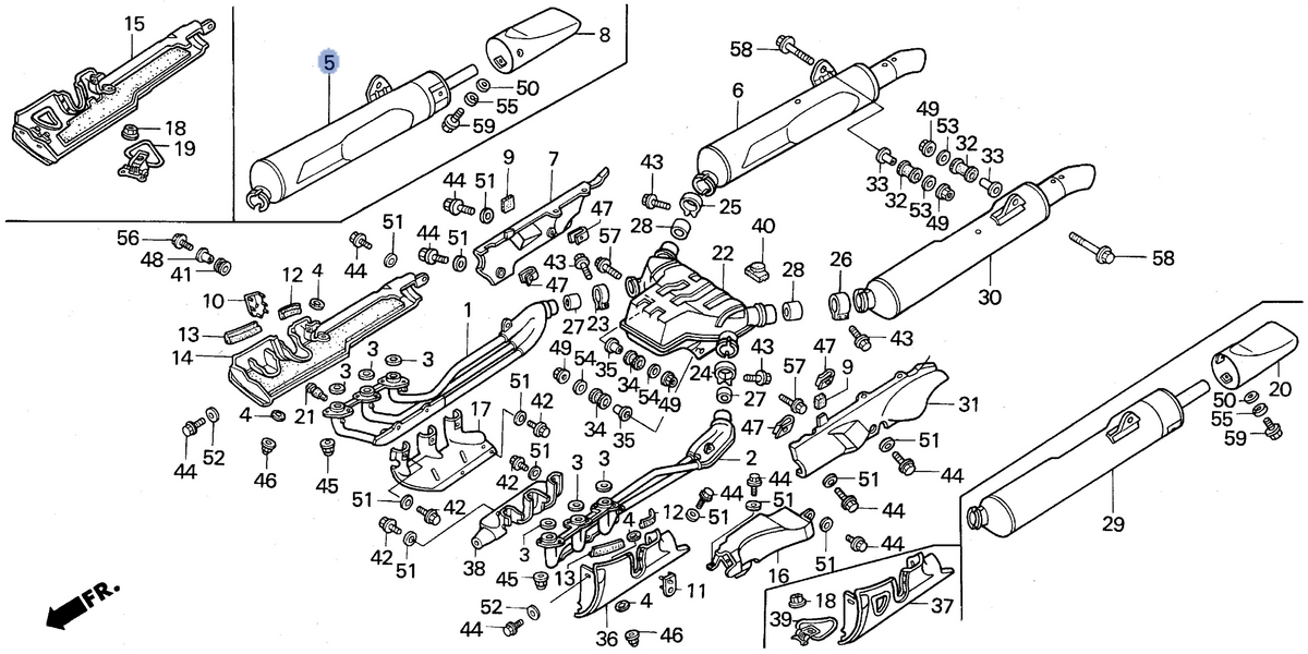 Honda OEM part 18310-MAM-A80