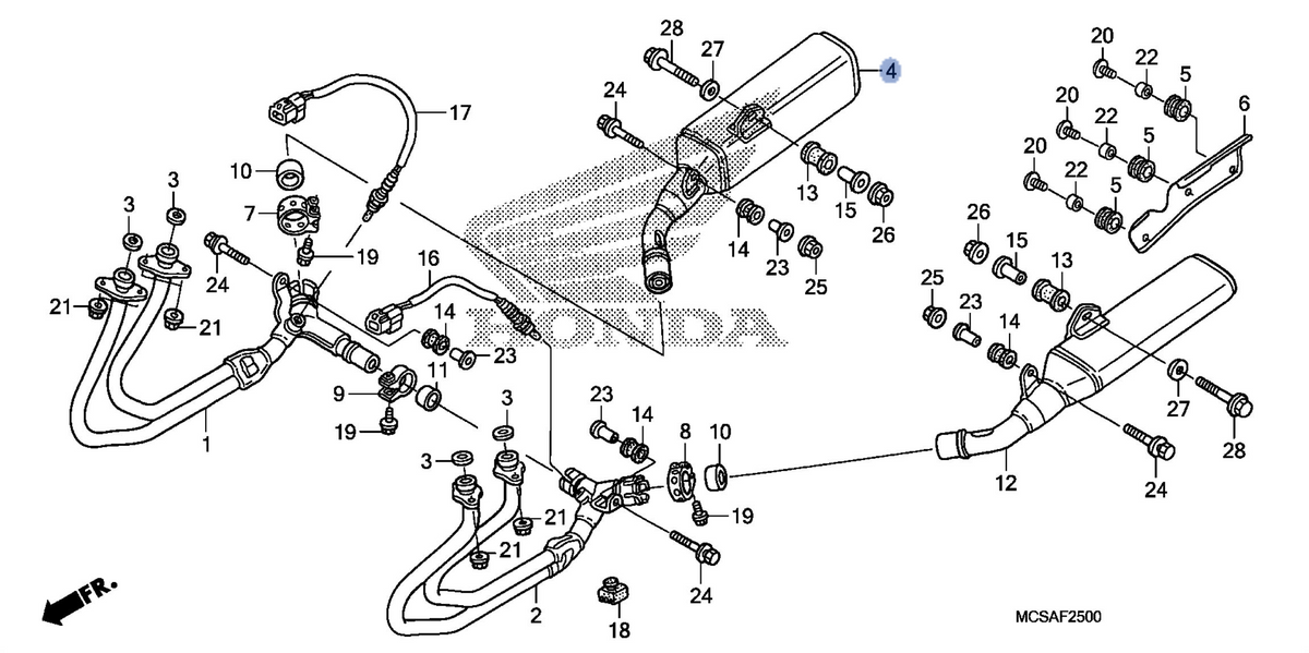 Honda OEM part 18310-MCS-D91