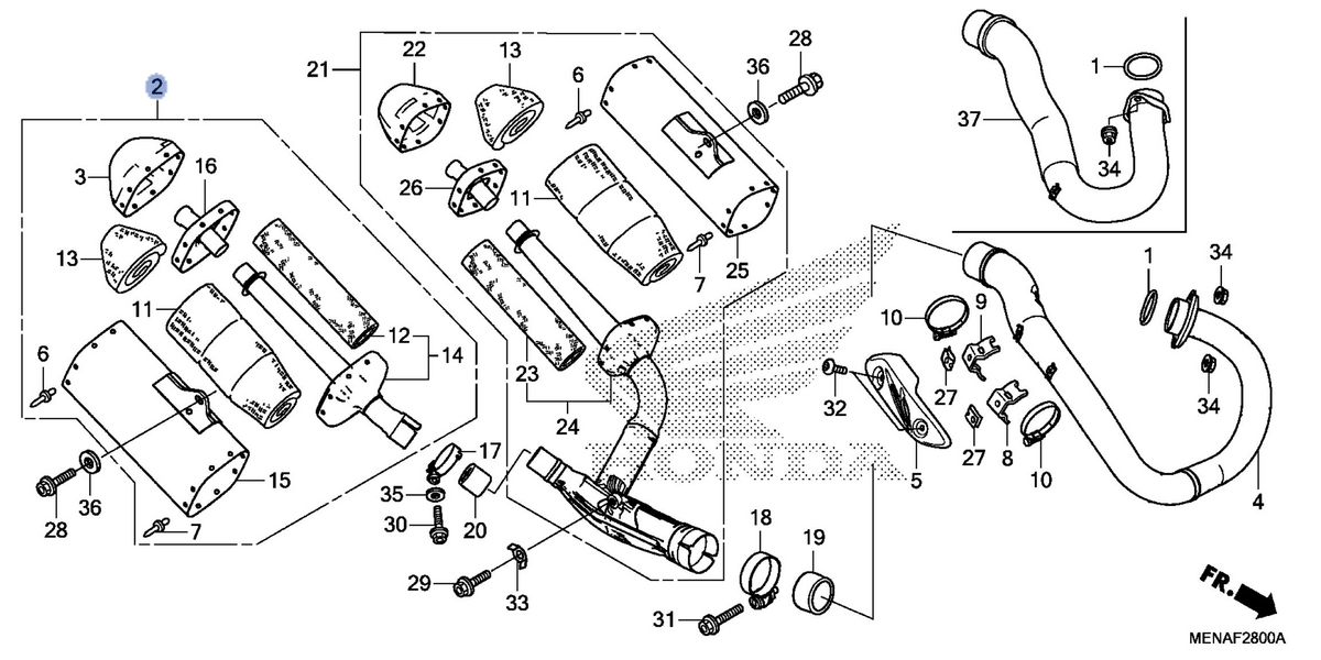 Honda OEM part 18310-MEN-317