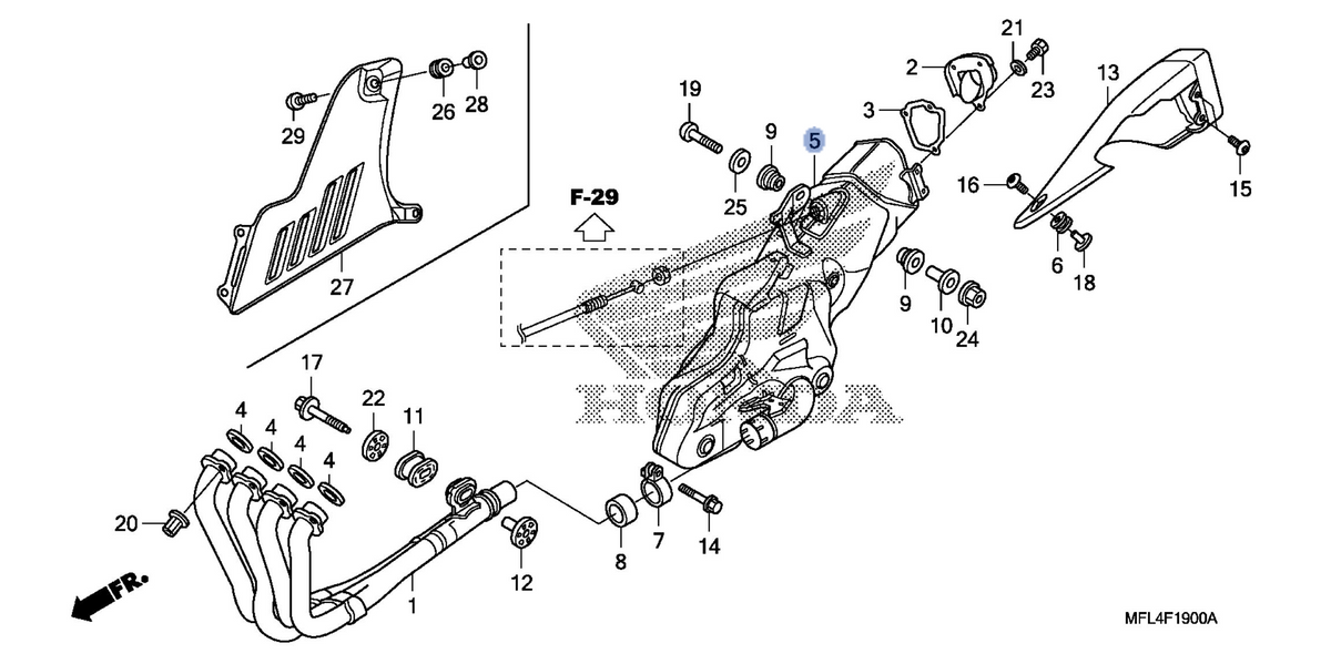 Honda OEM part 18310-MFL-672