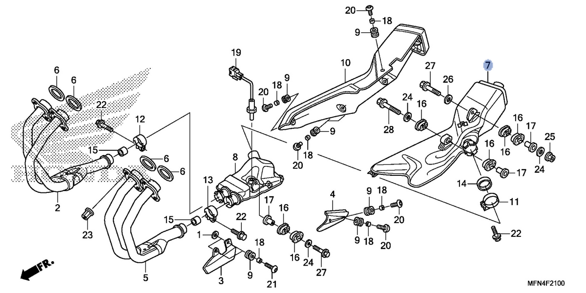 Honda OEM part 18310-MFN-315