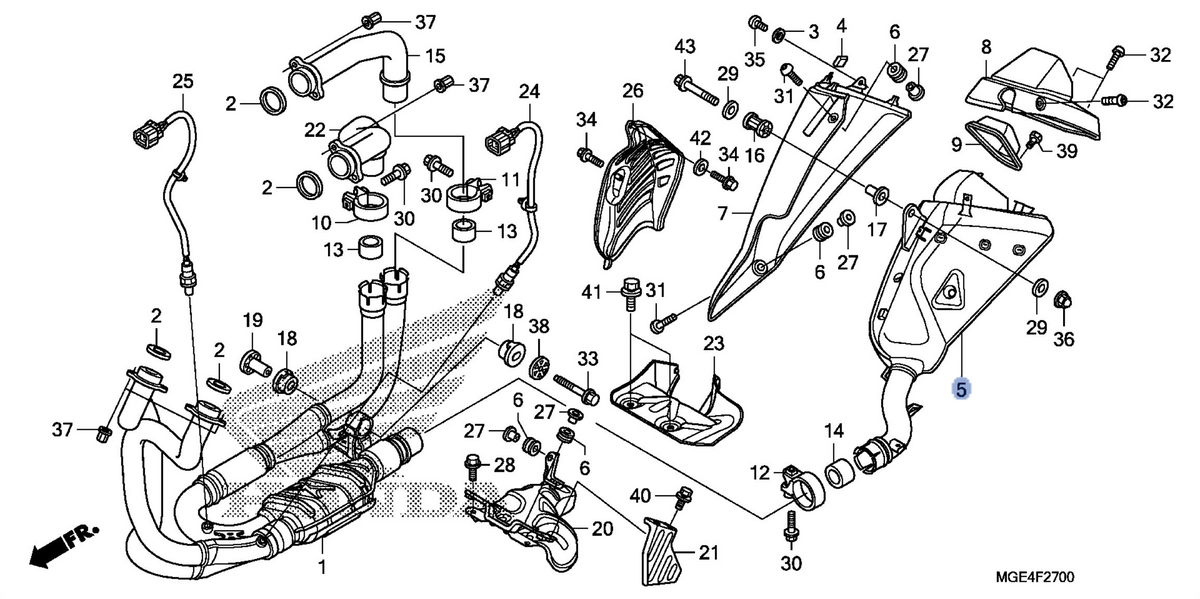 Honda OEM part 18310-MGE-305