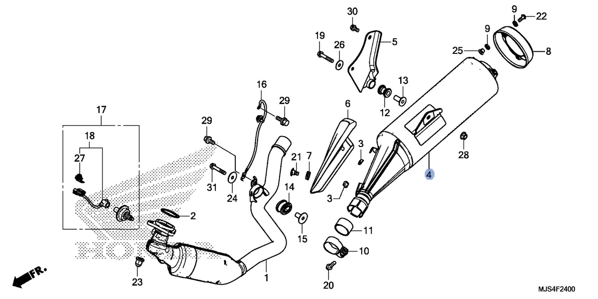 Honda OEM part 18310-MJS-305
