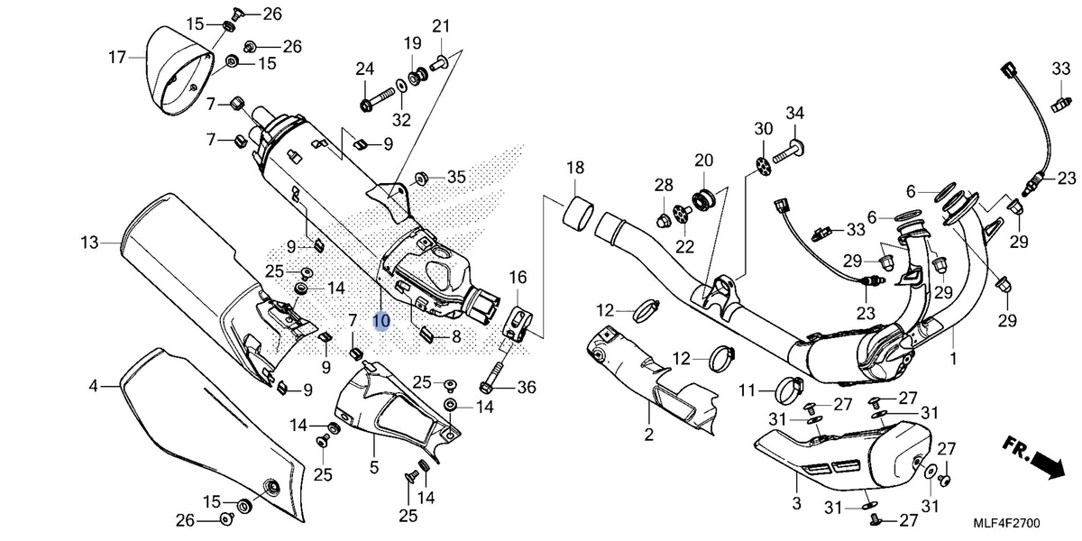 Honda OEM part 18310-MLF-E80