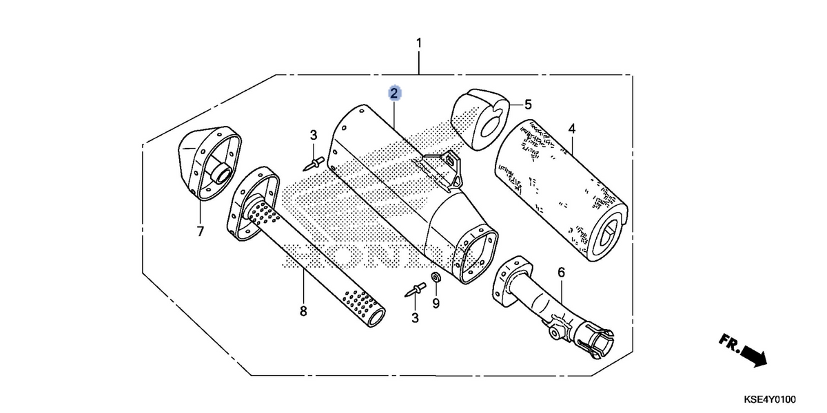 Honda OEM part 18313-KSE-A70