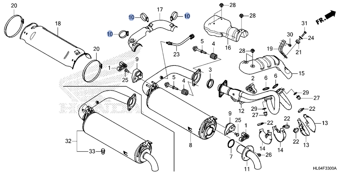 Honda OEM part 18315-HL6-A00